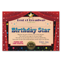 Beistle Birthday Star Certificate