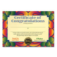 Beistle Certificate Of Congratulations