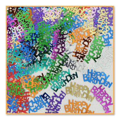 Beistle Happy Birthday Party Confetti (0.5 Oz/Pkg)