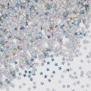 Beistle Silver Holographic Party Stars Confetti (0.5 Oz/Pkg)