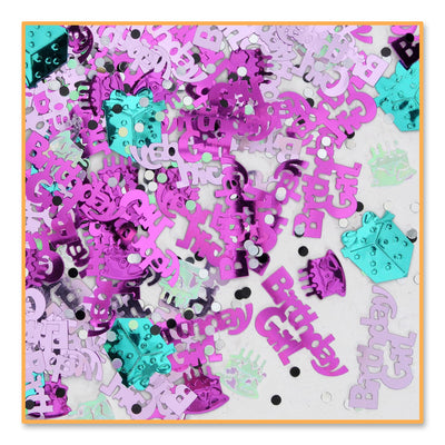 Beistle Birthday Party Girl Confetti (0.5 Oz/Pkg)