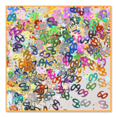 Beistle 60 & Stars Confetti (0.5 Oz/Pkg)