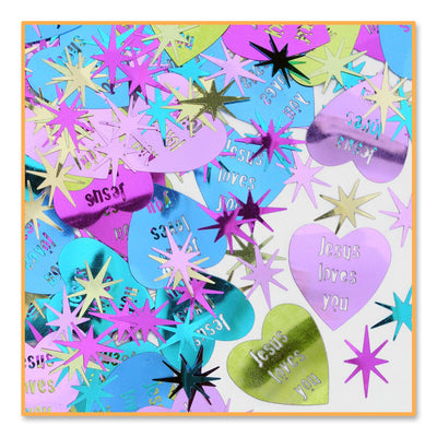 Beistle Jesus Loves You Party Confetti (0.5 Oz/Pkg)