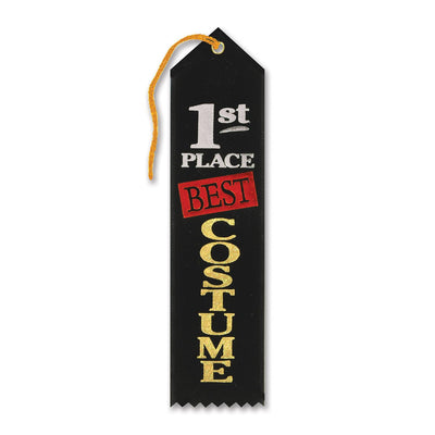 Beistle Halloween Best Costume 1st Place Award Ribbon