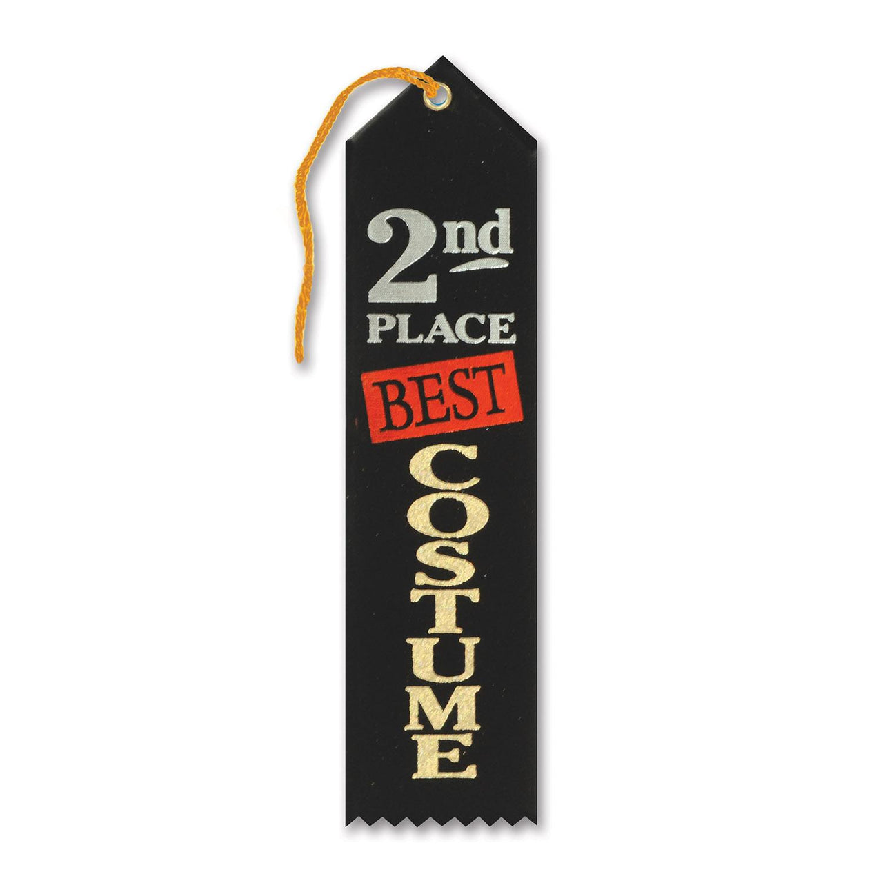 Beistle Halloween Best Costume 2nd Place Award Ribbon