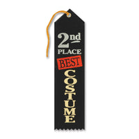 Beistle Halloween Best Costume 2nd Place Award Ribbon