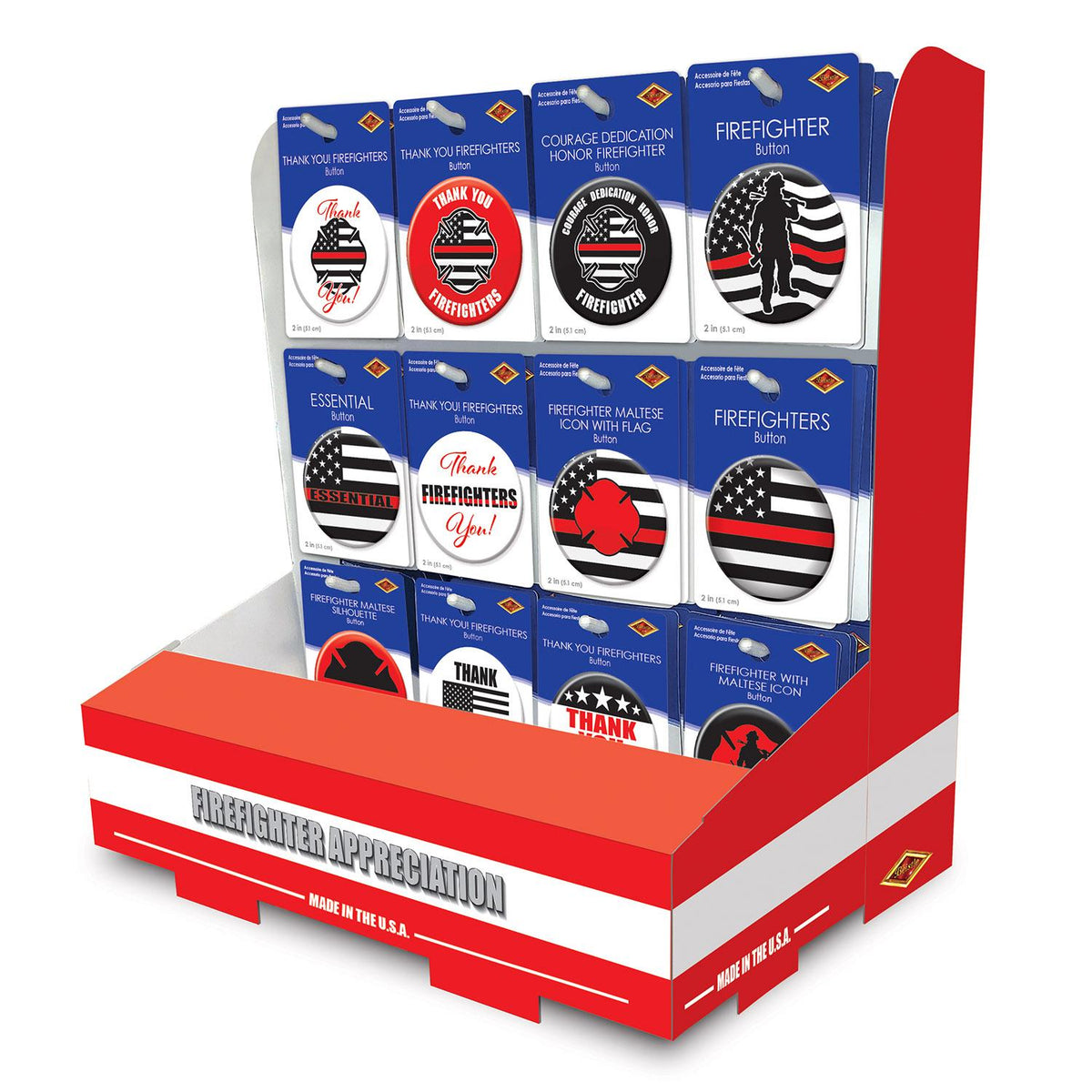 Firefighter Counter Display 108 Pieces | Beistle – Bulk Party Supplies