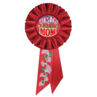 Beistle World's Best Mom Mother's Day Rosette