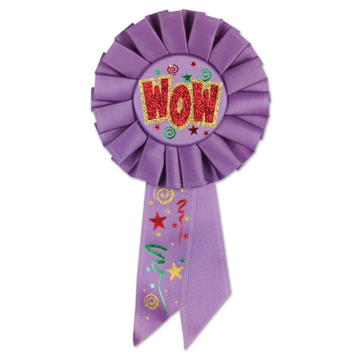 Wow Rosette Award Ribbon | Beistle – Bulk Party Supplies