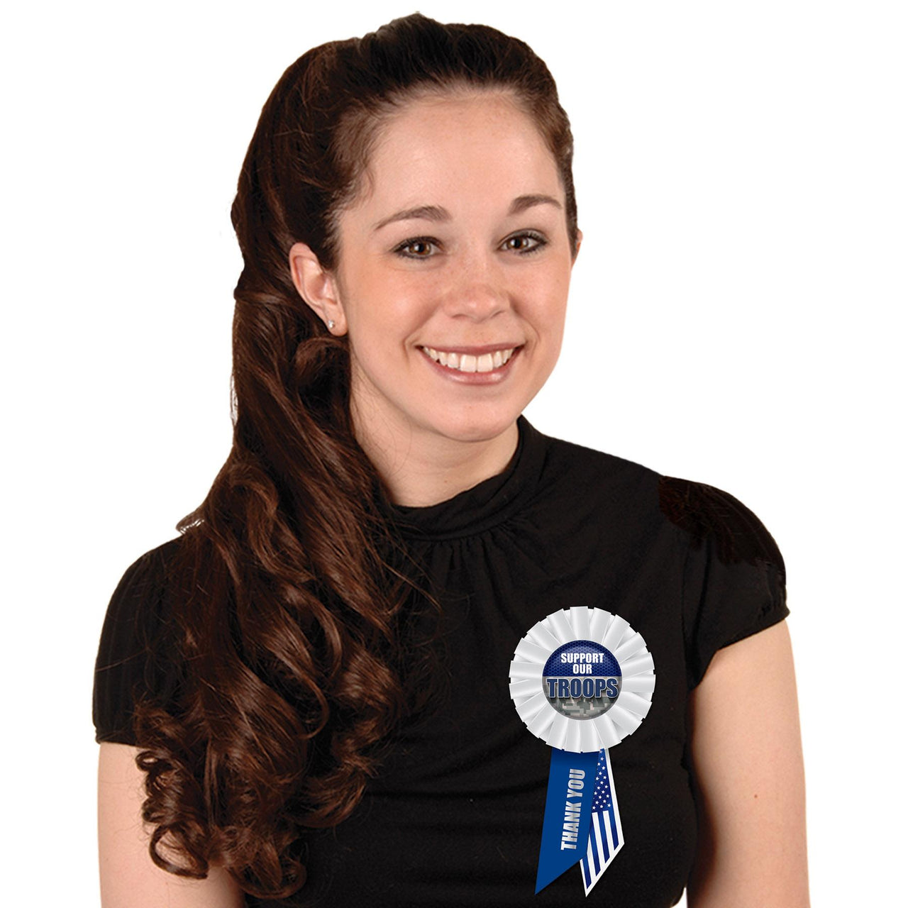 Beistle Support Our Troops Rosette (Case of 6)