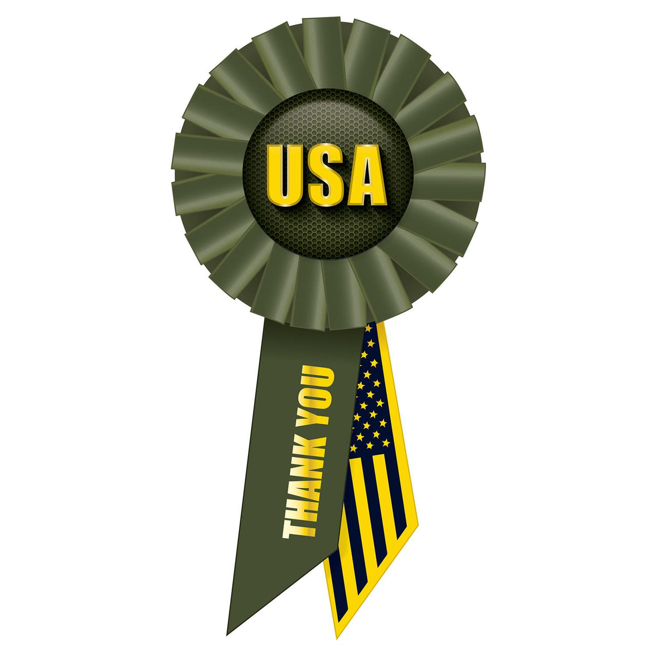 Beistle USA Rosette- Army