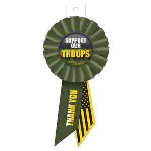 Beistle Support Our Troops Rosette (Case of 6)