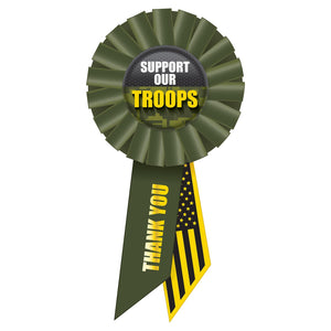 Beistle Support Our Troops Rosette- Army