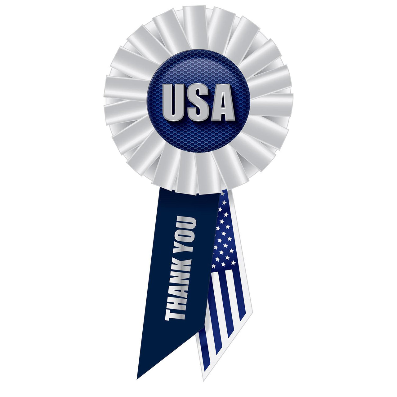 Beistle USA Rosette- Navy
