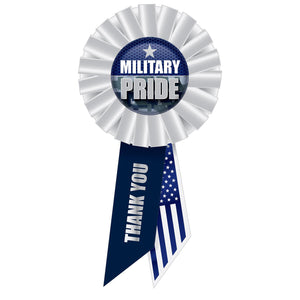 Beistle Military Pride Rosette- Navy- 6.5 inch
