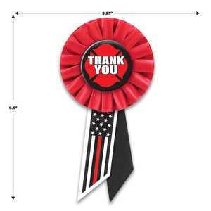 Beistle Thank You Firefighters Rosette (Case of 6)