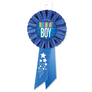 Beistle Birthday Boy Rosette (Case of 6)