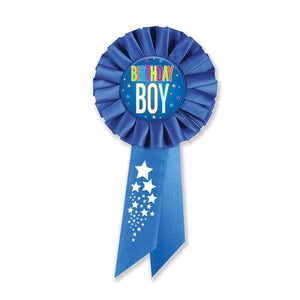 Beistle Birthday Boy Rosette With Stars
