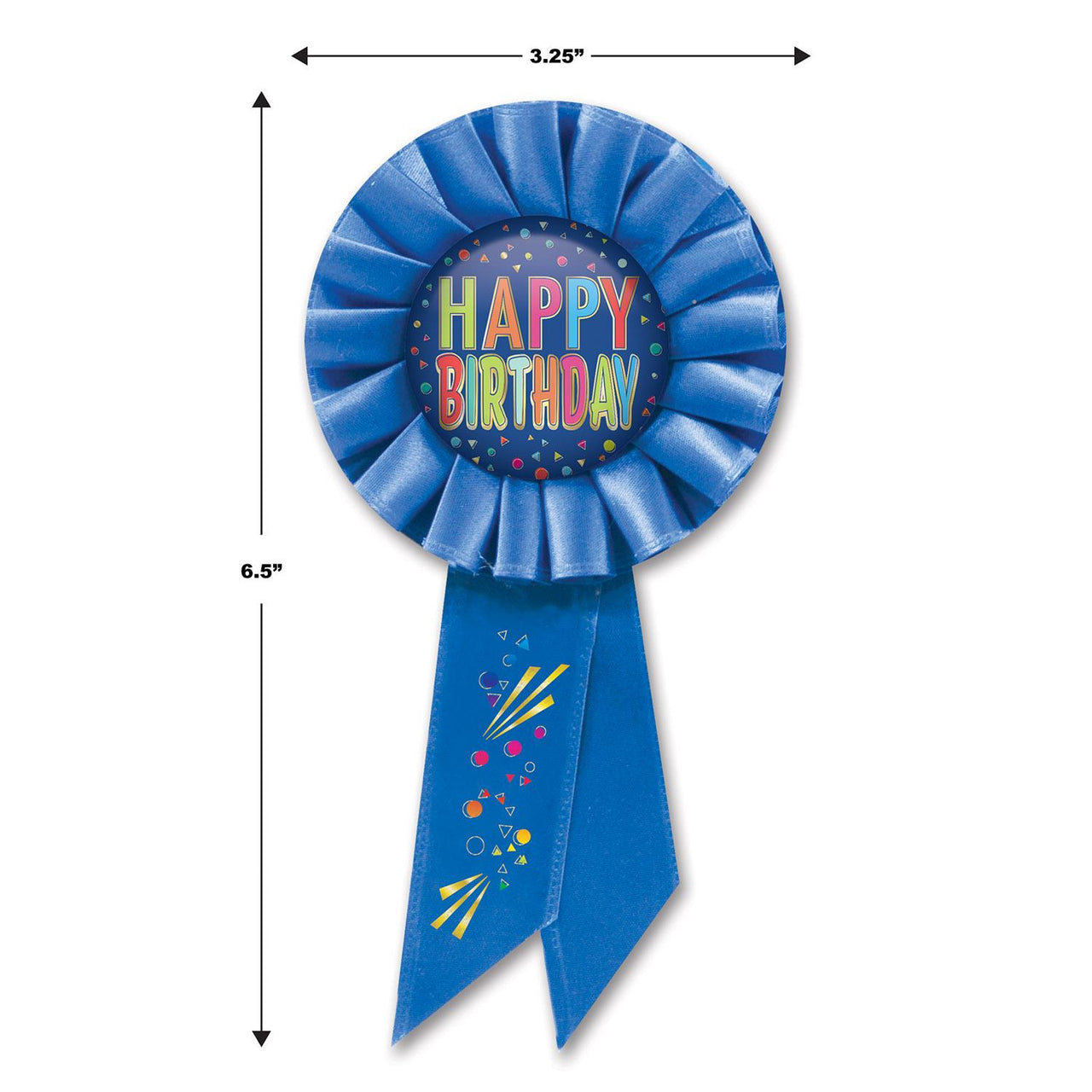Beistle Happy Birthday Rosette (Case of 6)