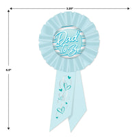 Beistle Dad To Be Rosette - blue (Case of 6)