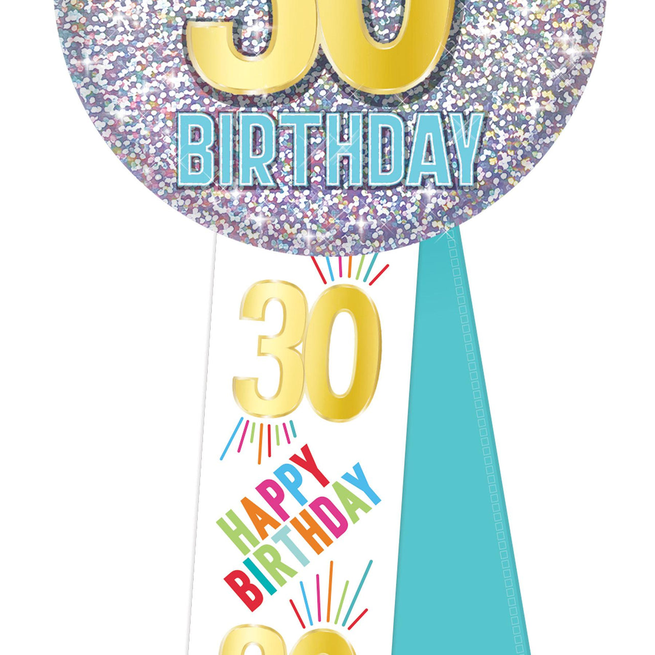 30th Birthday Rosette (Case of 6)