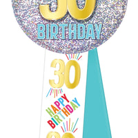 30th Birthday Rosette (Case of 6)