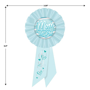 Beistle Mom To Be Rosette - blue (Case of 6)