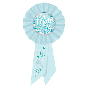 Beistle Mom To Be Rosette - blue