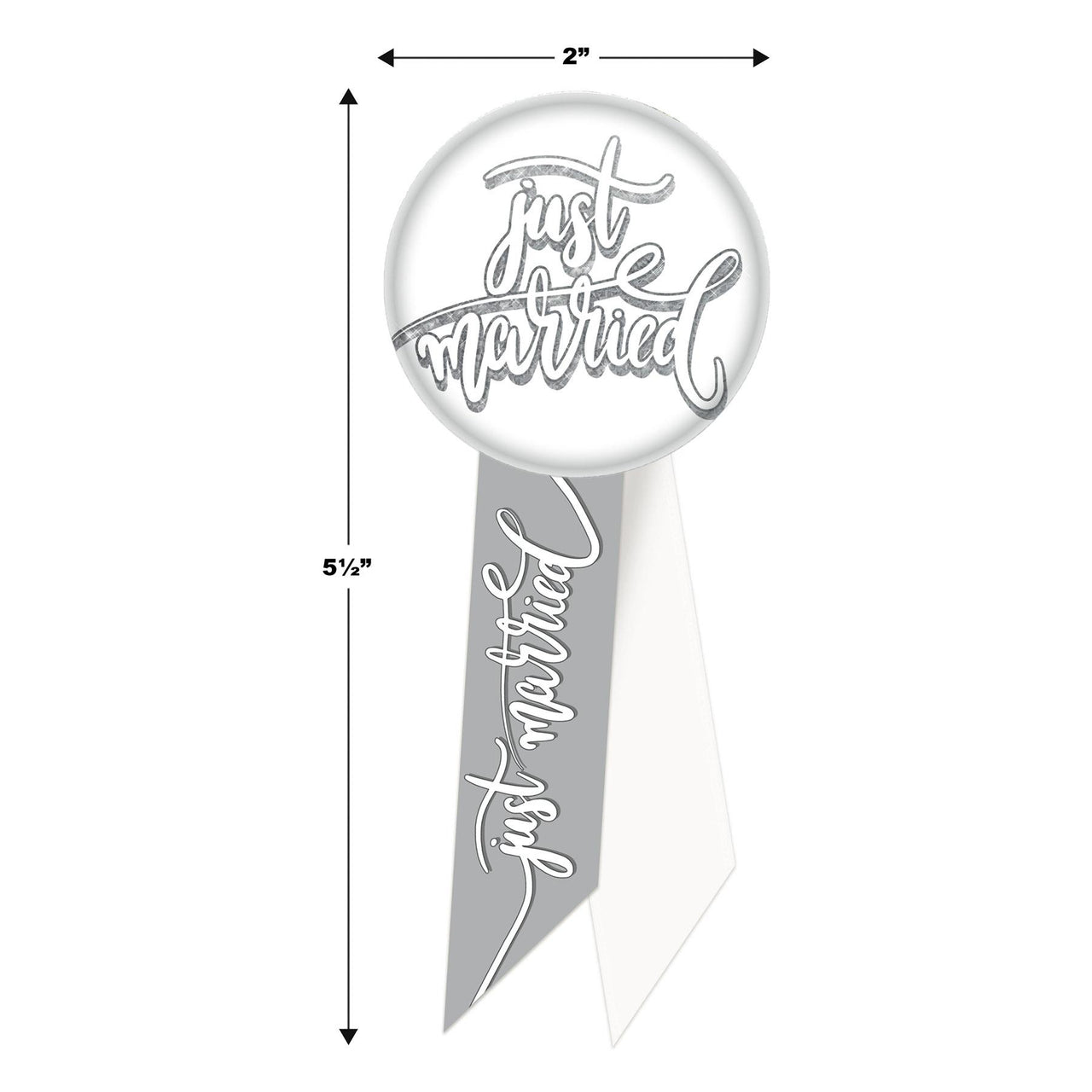 Just Married Rosette (Case of 6)