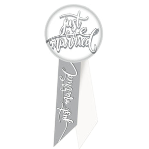 Beistle Just Married Rosette (Case of 6)