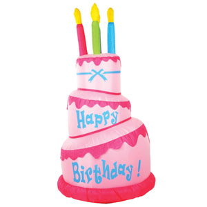 Beistle Jumbo Happy Birthday Party Cake Inflatable