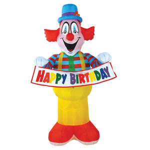 Beistle Jumbo Happy Birthday Party Clown Inflatable
