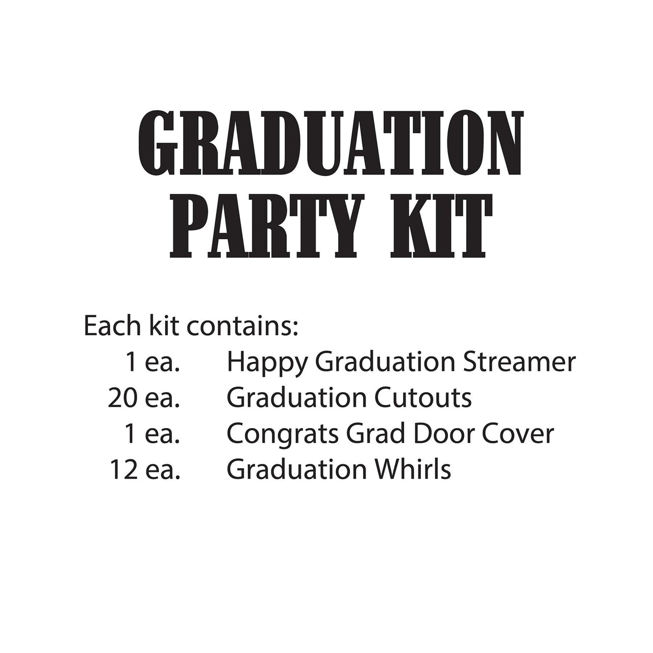 Beistle Graduation Party Kit