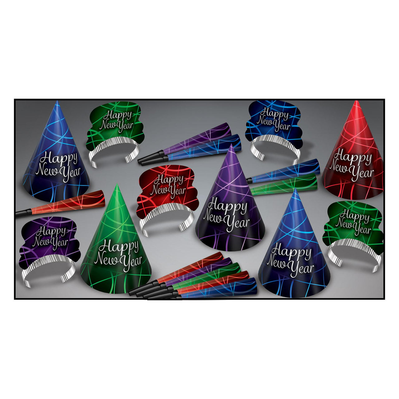 Beistle Ring In The New Year Party Kit for 10 People