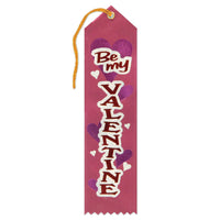 Beistle Valentine's Day Be My Valentine Award Ribbon