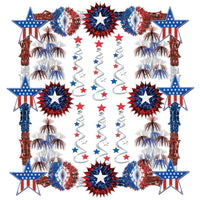 Beistle Patriotic Reflections Party Decorating Kit